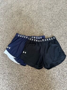 Under Armour Women’s Navy & Black Athletic Running Shorts - 2-Pack